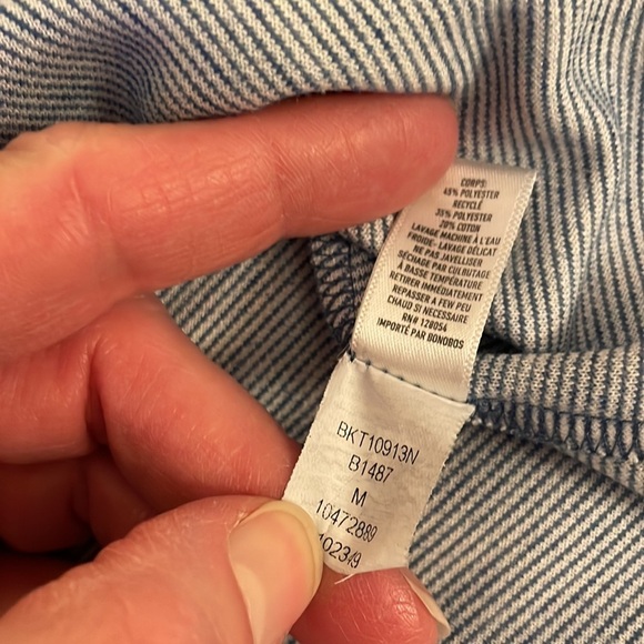 Bonobos Men's Size M 1/4 Zip Pullover - blue. Soft. - Picture 6 of 8